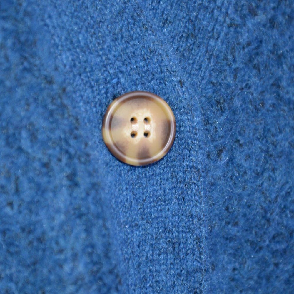 SOLD - NWT Zara Oversized Knit Blue Bubble Sleeved Cardigan Sz S - Picture 6 of 7
